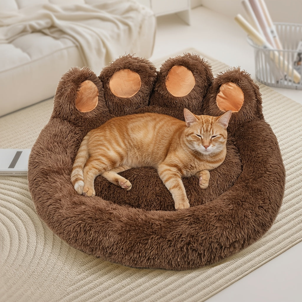 KYLINSURE Bear Paw Shaped Dog Bed And Cat Bed Plush