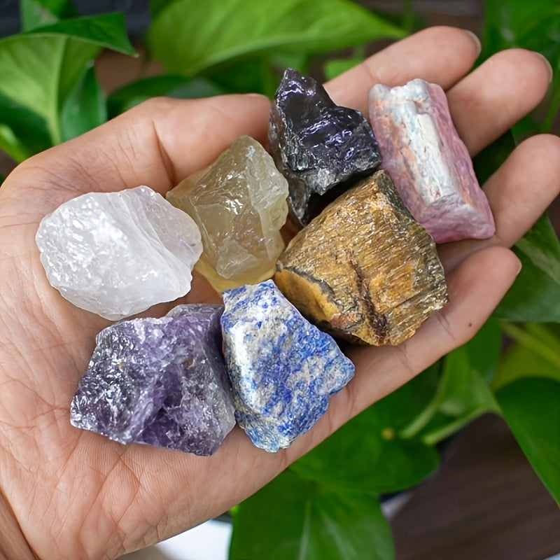 Crystal Set Orgone Pyramid Seven Chakra Healing Gift Box