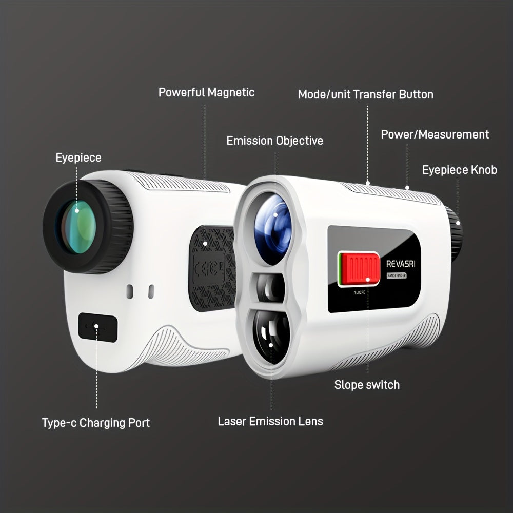 REVASRI Golf Laser Rangefinder with Slope and Flag Lock