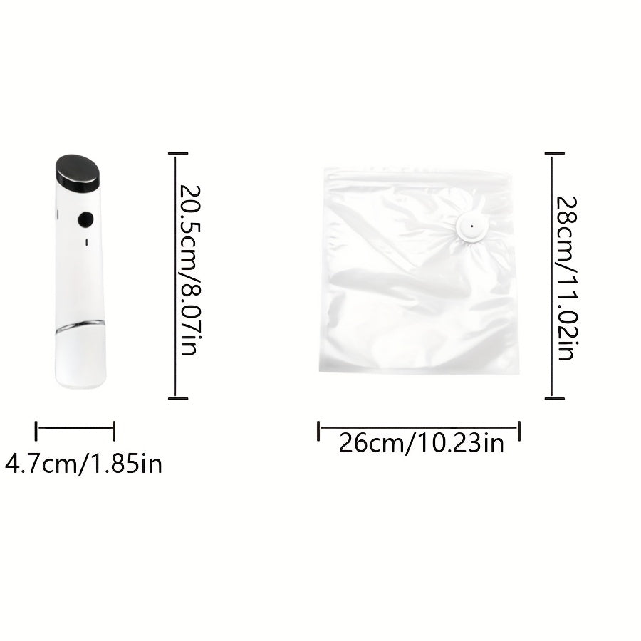 Handheld Vacuum Sealing Machine For Food Storage With Reusable Bags