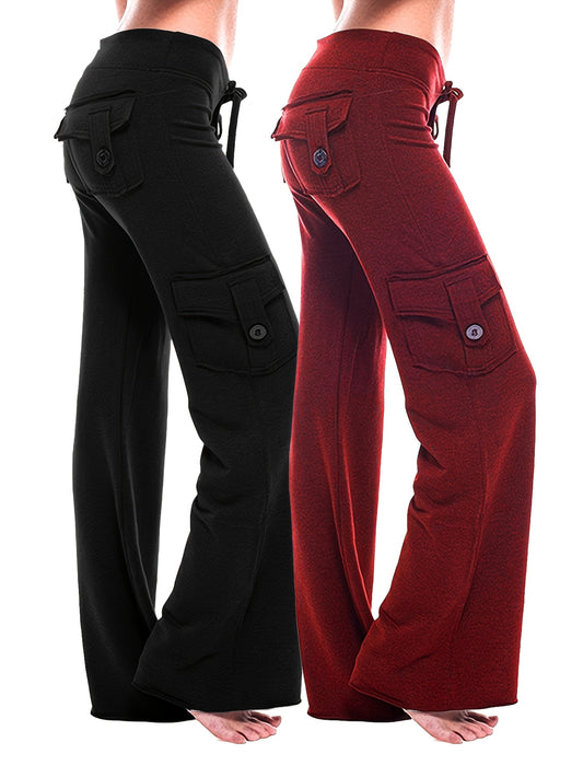 2 Stripes Women's Athletic Yoga Pants by Brand Name