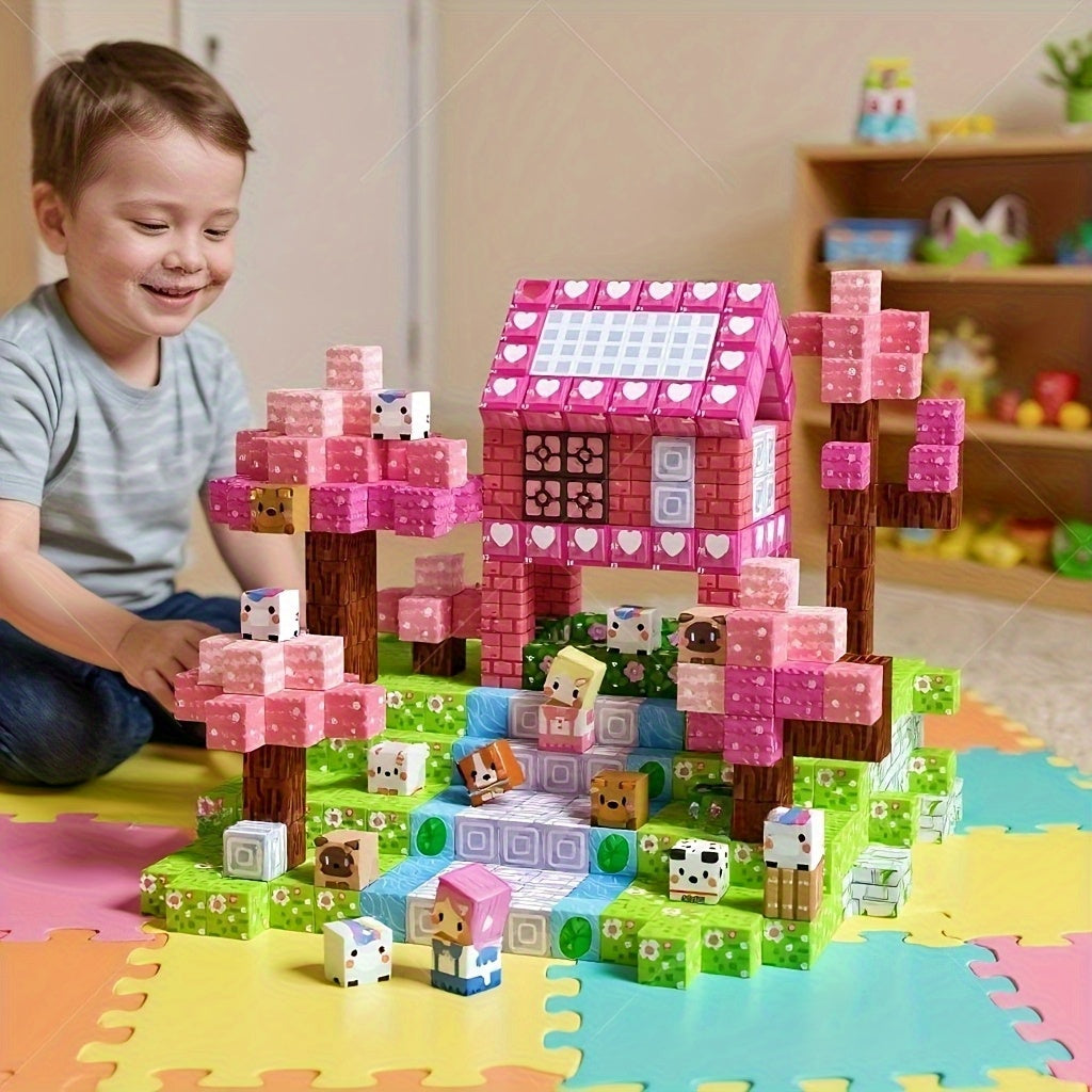 100 Piece Magnetic Building Blocks For Kids STEM Toy