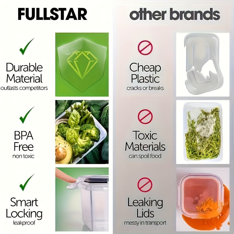 Shigeer 68 Pack Airtight Plastic Food Storage Containers