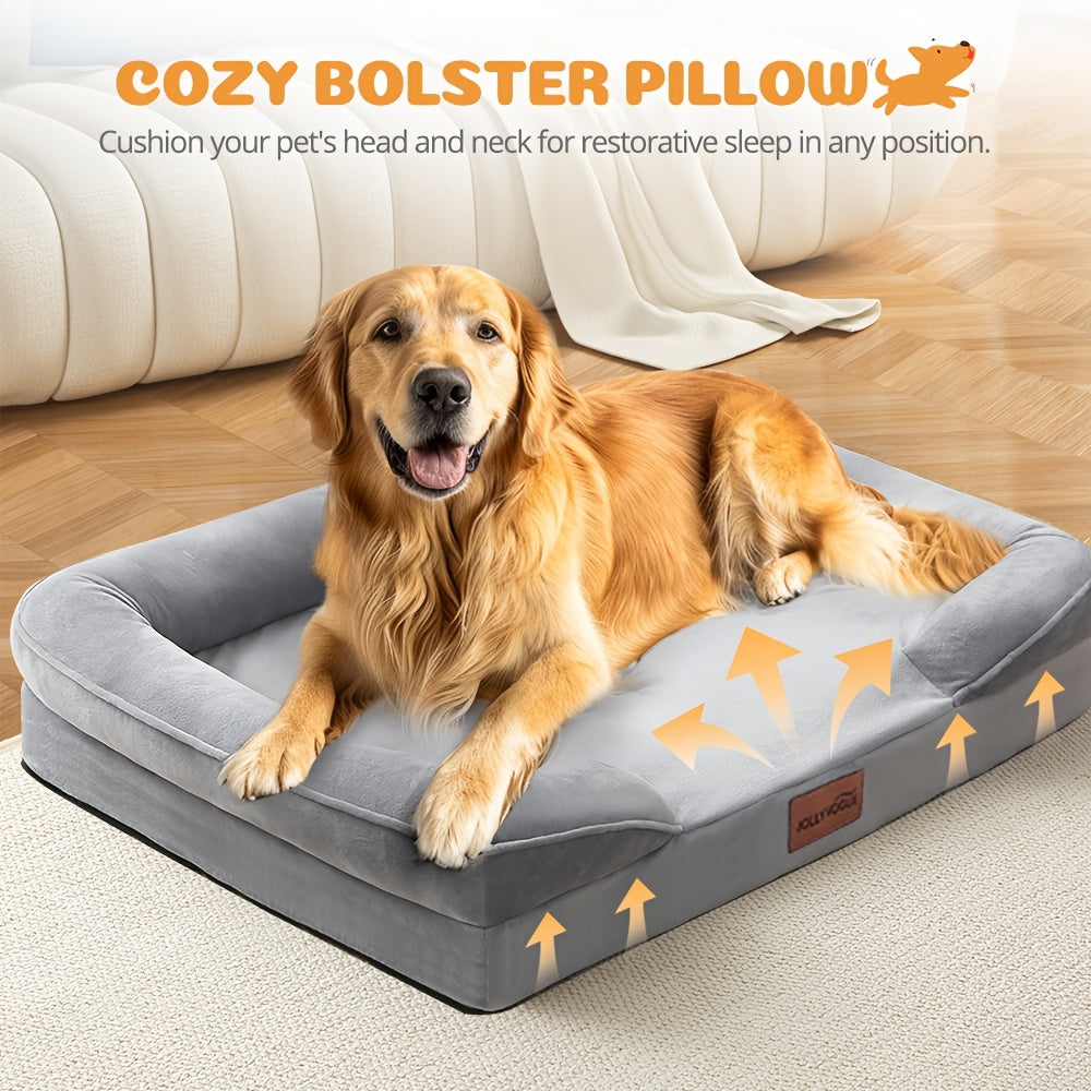 SASTTIE Dog Bed With Detachable Washable Cover And Foam - Revitalize Mind Body