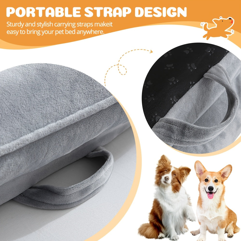SASTTIE Dog Bed With Detachable Washable Cover And Foam - Revitalize Mind Body