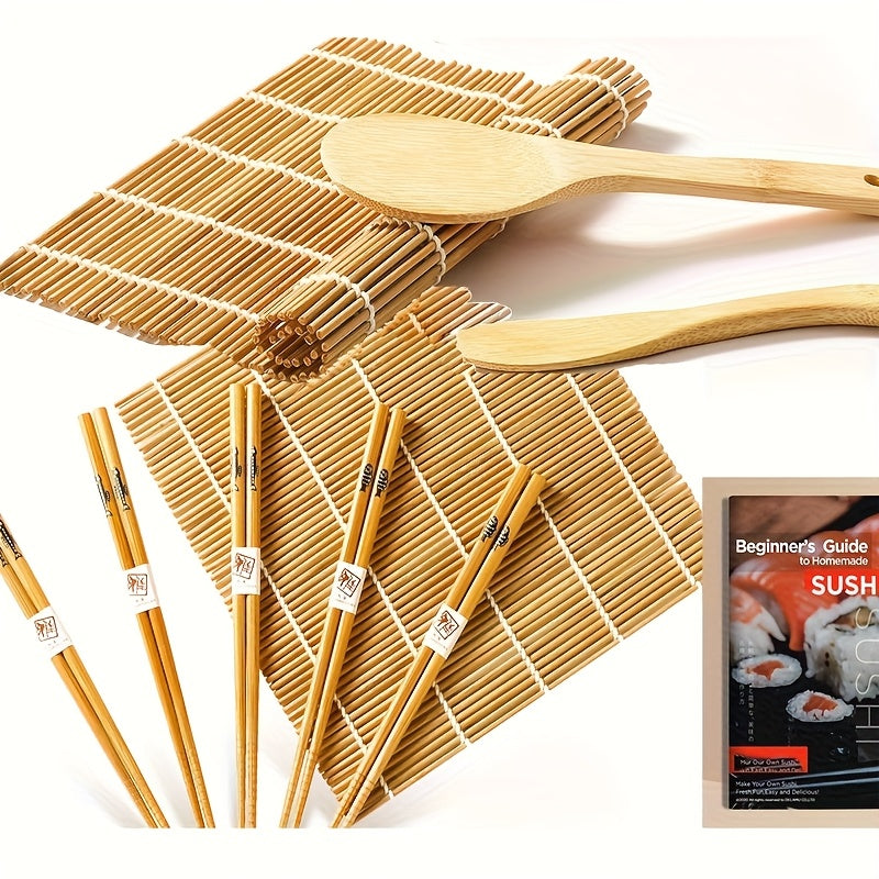 Sushi Making Kit With Bamboo Mats And Tools For Beginners