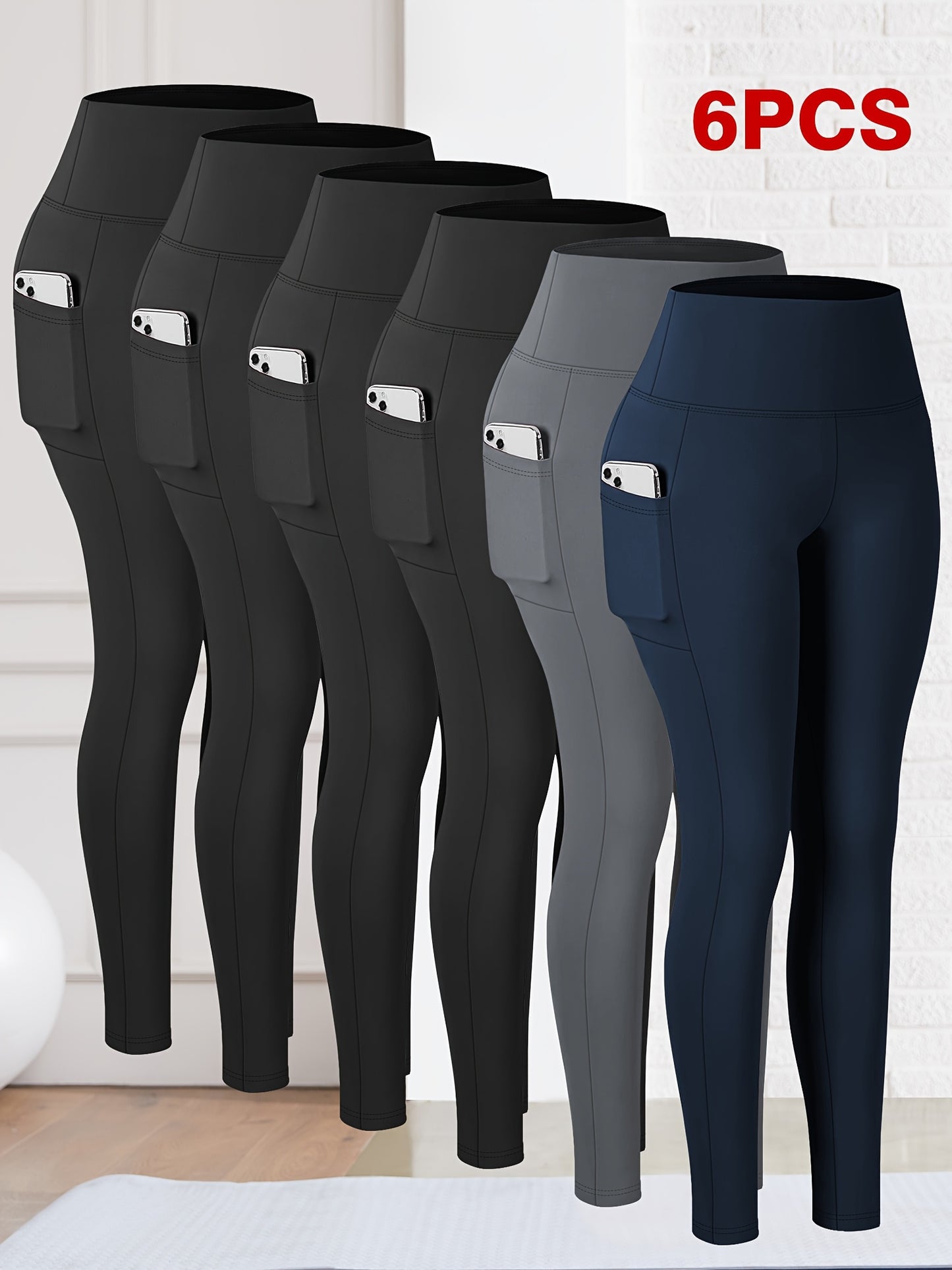 DEERLING High Waisted Cropped Stretchy Yoga Pants With Pockets - Revitalize Mind Body
