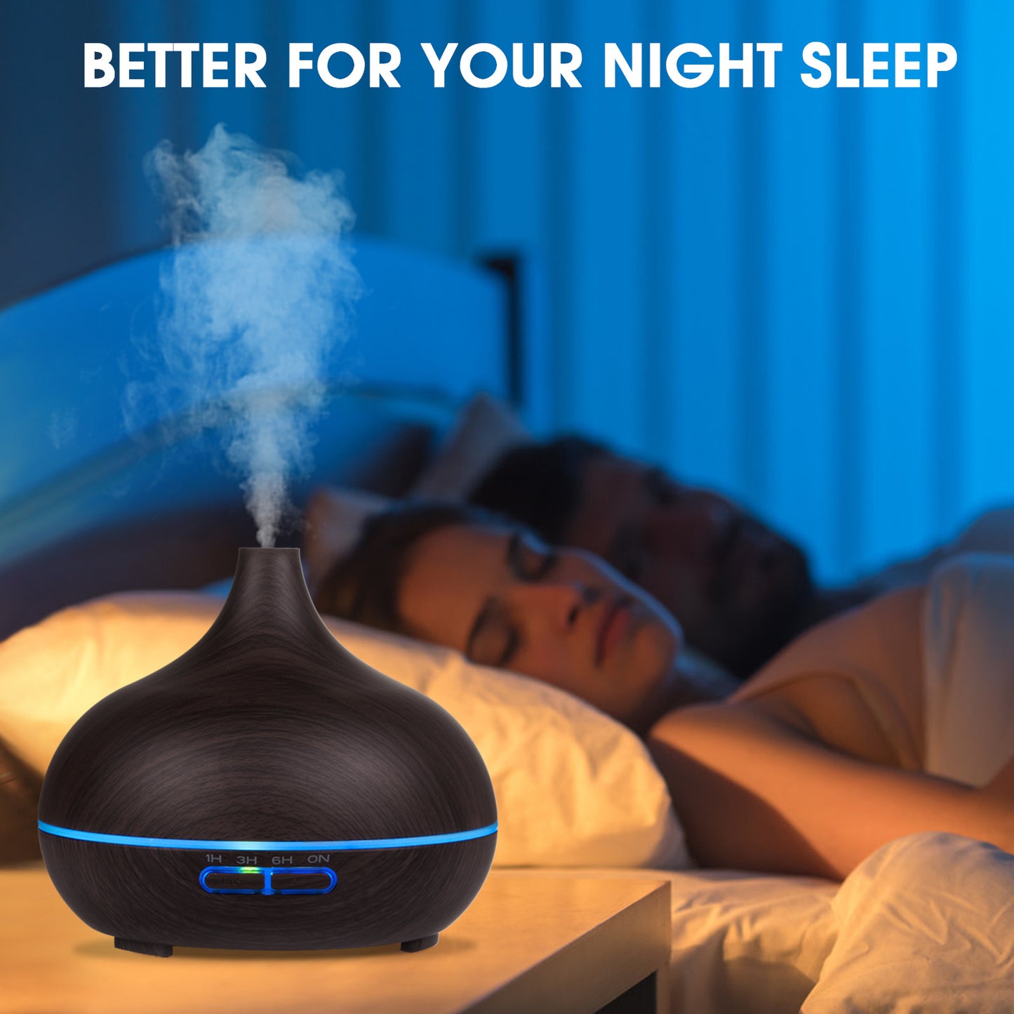 TOTATUIT Essential Oil Diffuser with Remote Control and Oils