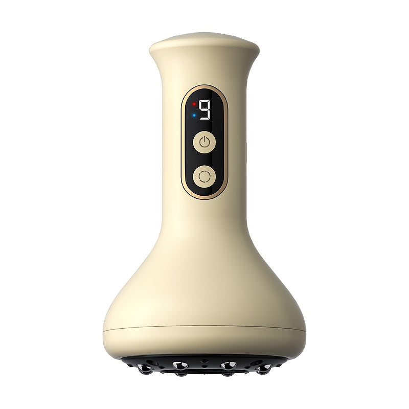 USB Rechargeable Electric Gua Sha And Cupping Device with 9 Adjustable Intensity Levels And a Heated Base, Featuring Sliding Steel Balls, Suitable for Home Massage on The Back, Arms, Legs, And Full Body Cupping Massage, an Id - Revitalize Mind Body