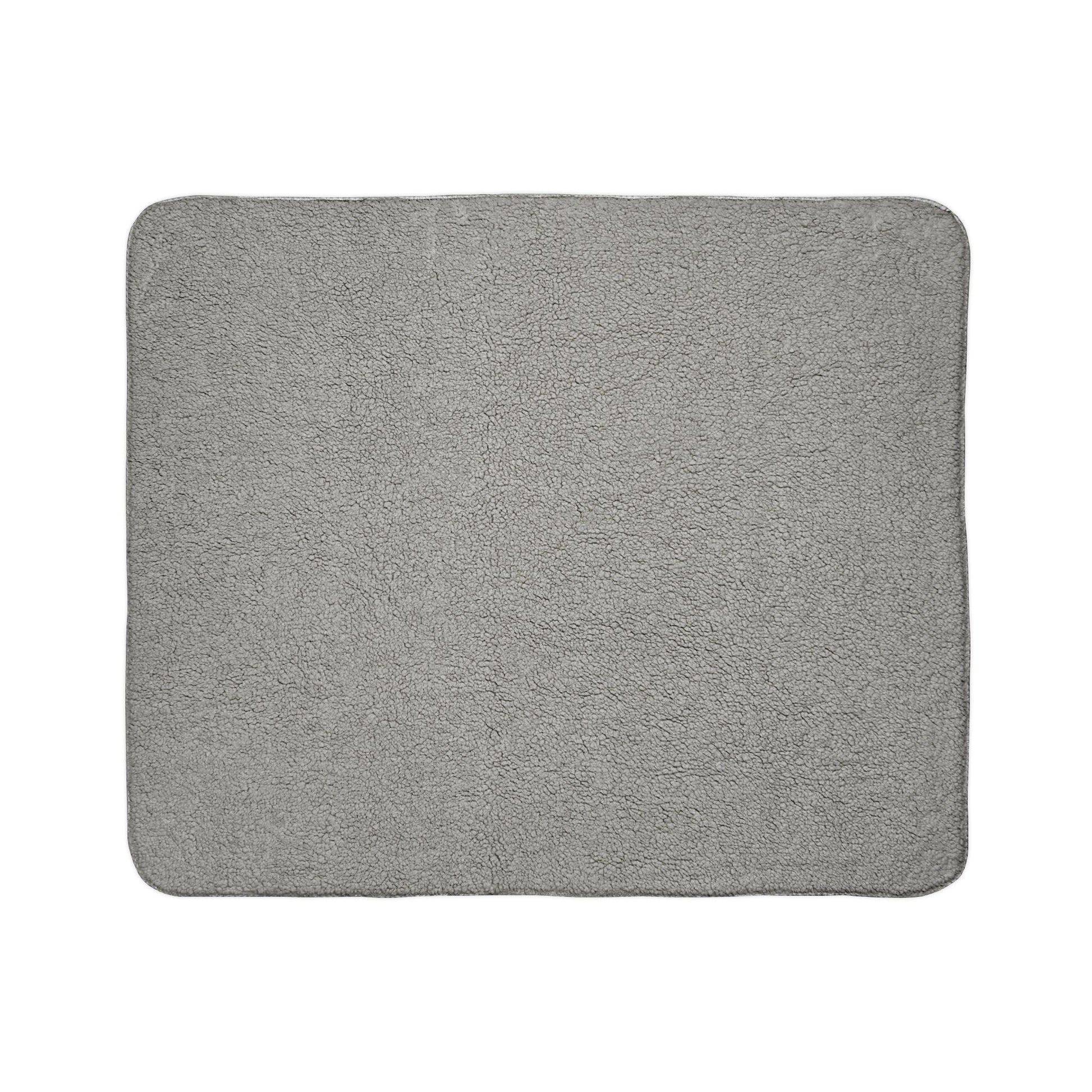Pastel Mickey Head Pattern Fleece Sherpa Blanket | Teal Watercolor Mouse Print - Revitalize Mind Body