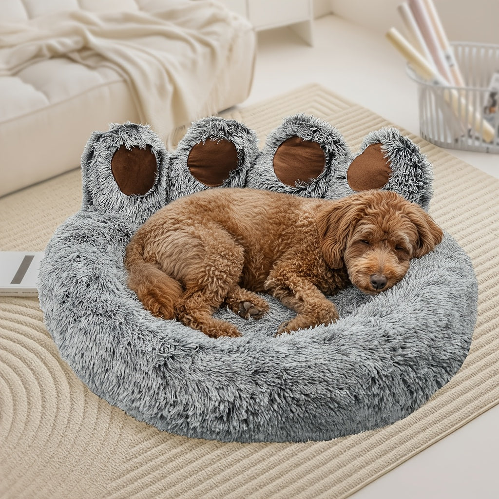 KYLINSURE Bear Paw Shaped Dog Bed And Cat Bed Plush
