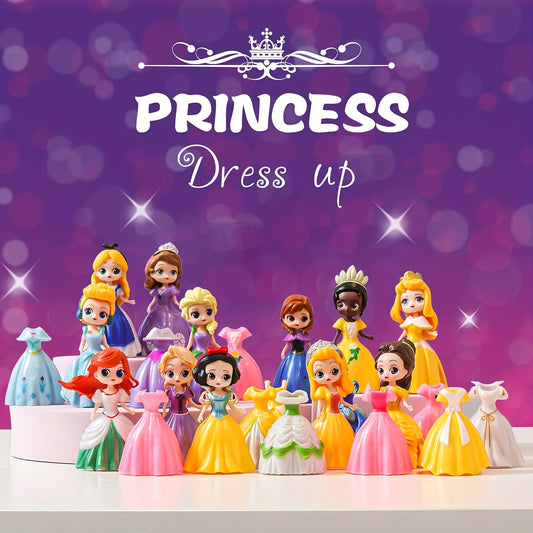 Disney Princess 24 Piece Premium Fashion Toy Set Collection