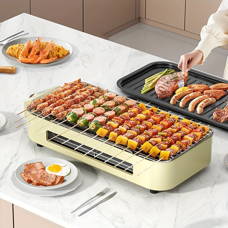 Aoran Stainless Steel Detachable Electric Barbecue Grill With Frying Pan