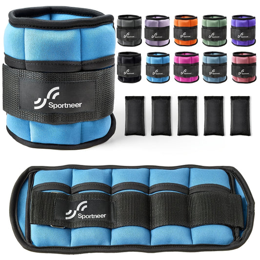 Sportneer Adjustable Ankle Weights For Gym And Workout