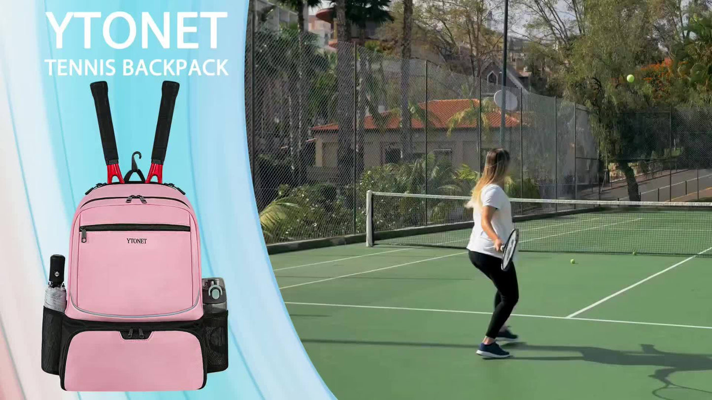 Tennis Backpack For Women And Men With Insulated Racket Pocket