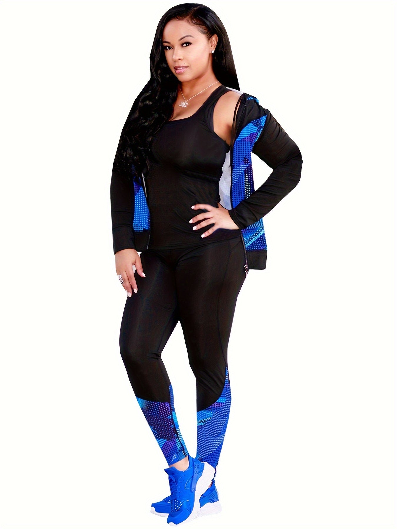KANSOON Womens Tracksuit Set Long Sleeve Zip Hoodie Pants - Revitalize Mind Body