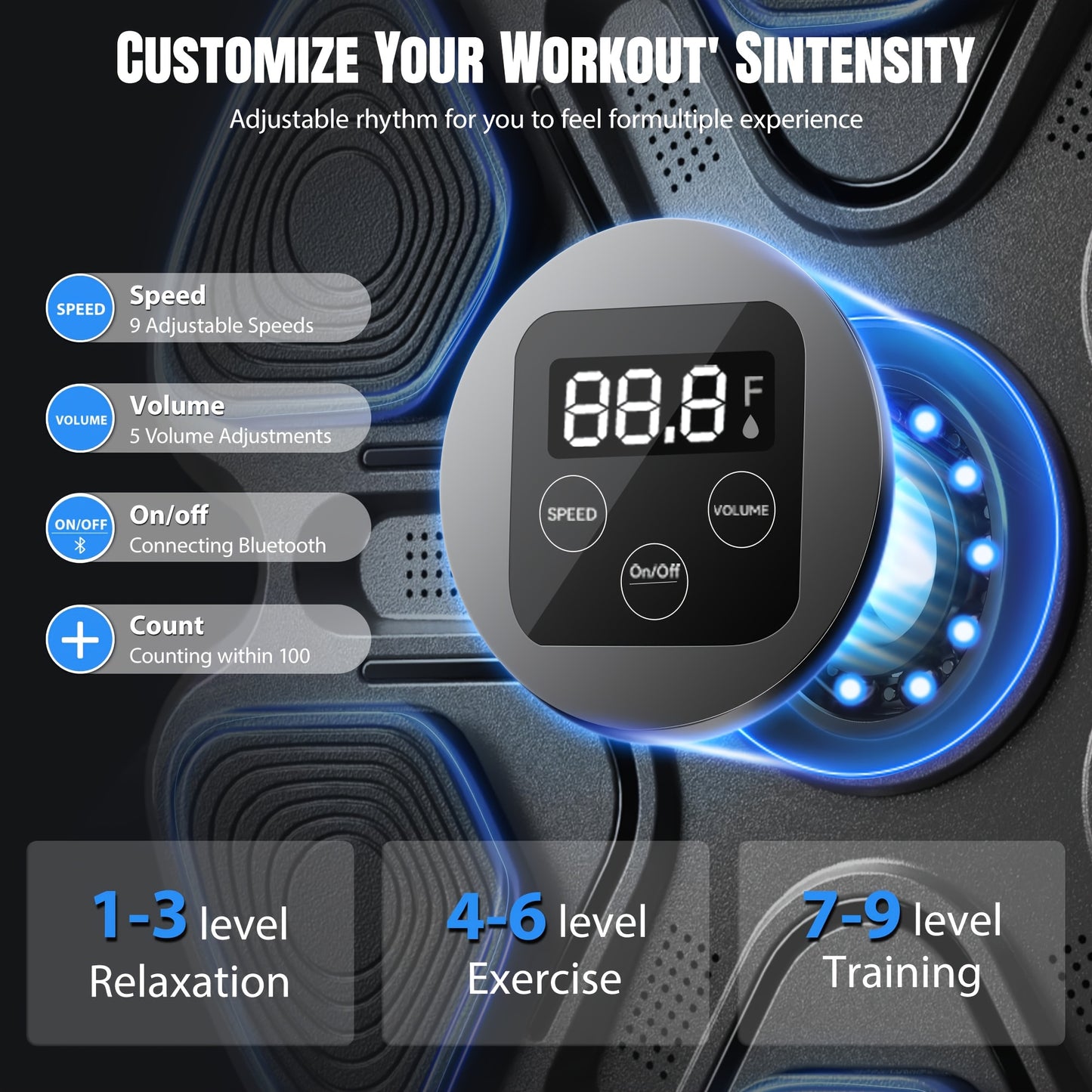 Revitalize Boxing Trainer Wall Mount Two Pairs Of Gloves