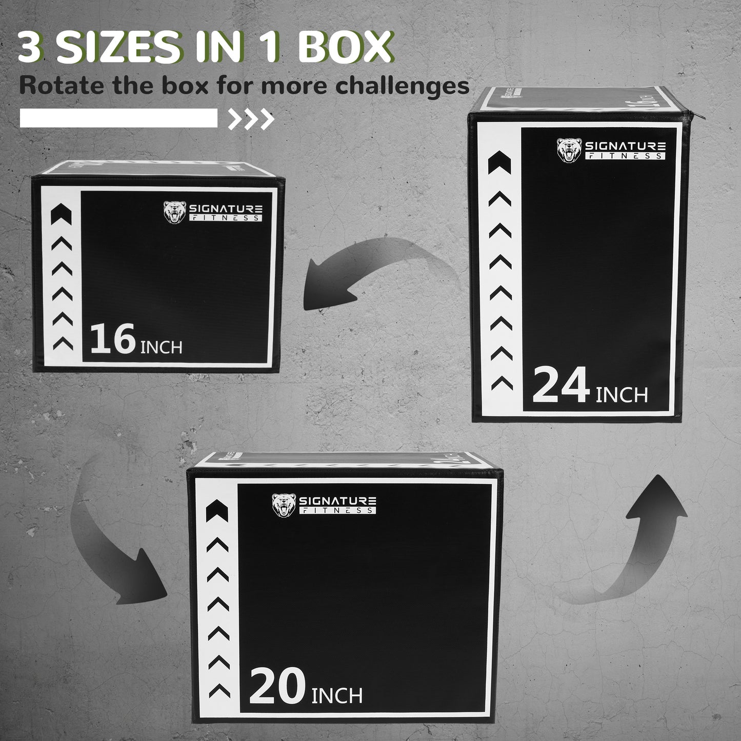 BalanceFrom 3 In 1 Rotatable Plyometric Box Jump Trainer