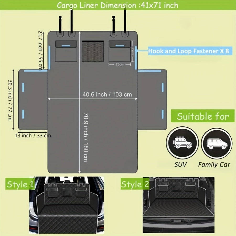 Waterproof SUV Cargo Liner For Dogs With Bumper Flap - Revitalize Mind Body