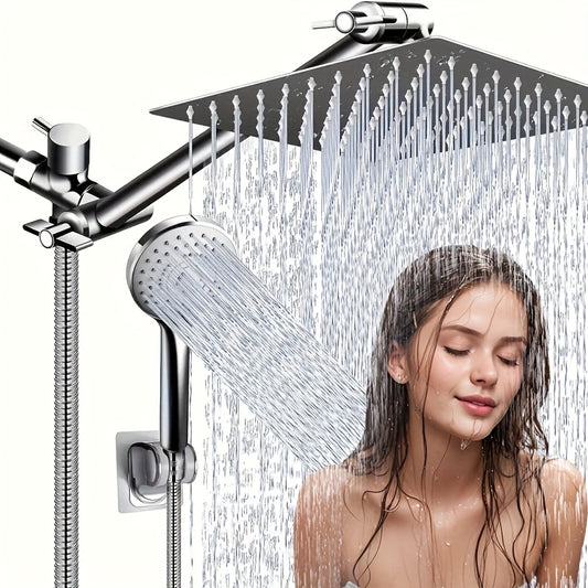 High Pressure Rainfall Shower Head With Adjustable Handheld