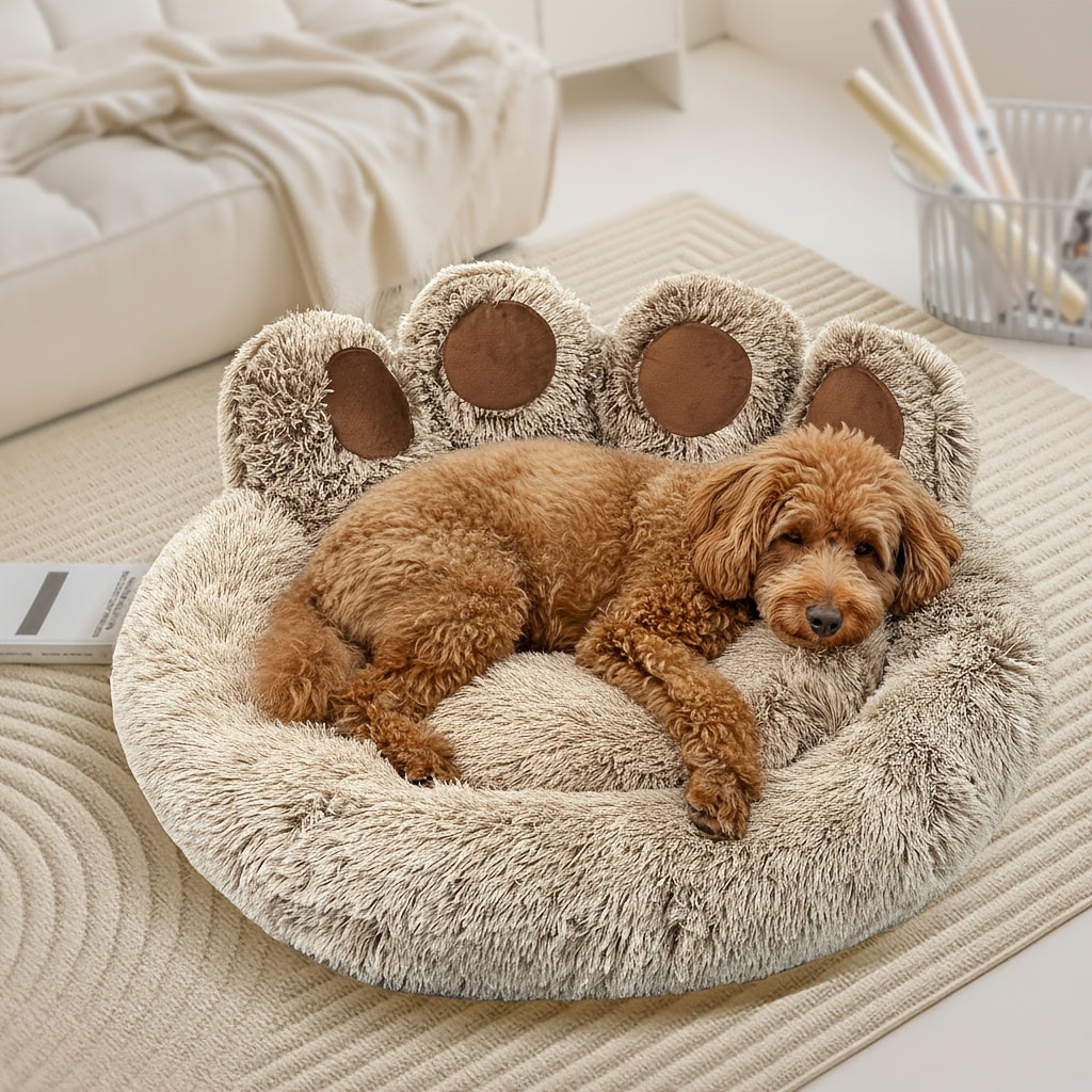 KYLINSURE Bear Paw Shaped Dog Bed And Cat Bed Plush