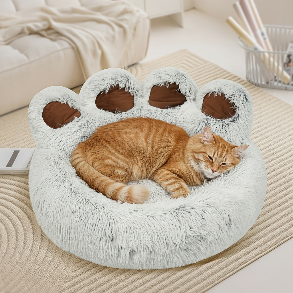 KYLINSURE Bear Paw Shaped Dog Bed And Cat Bed Plush