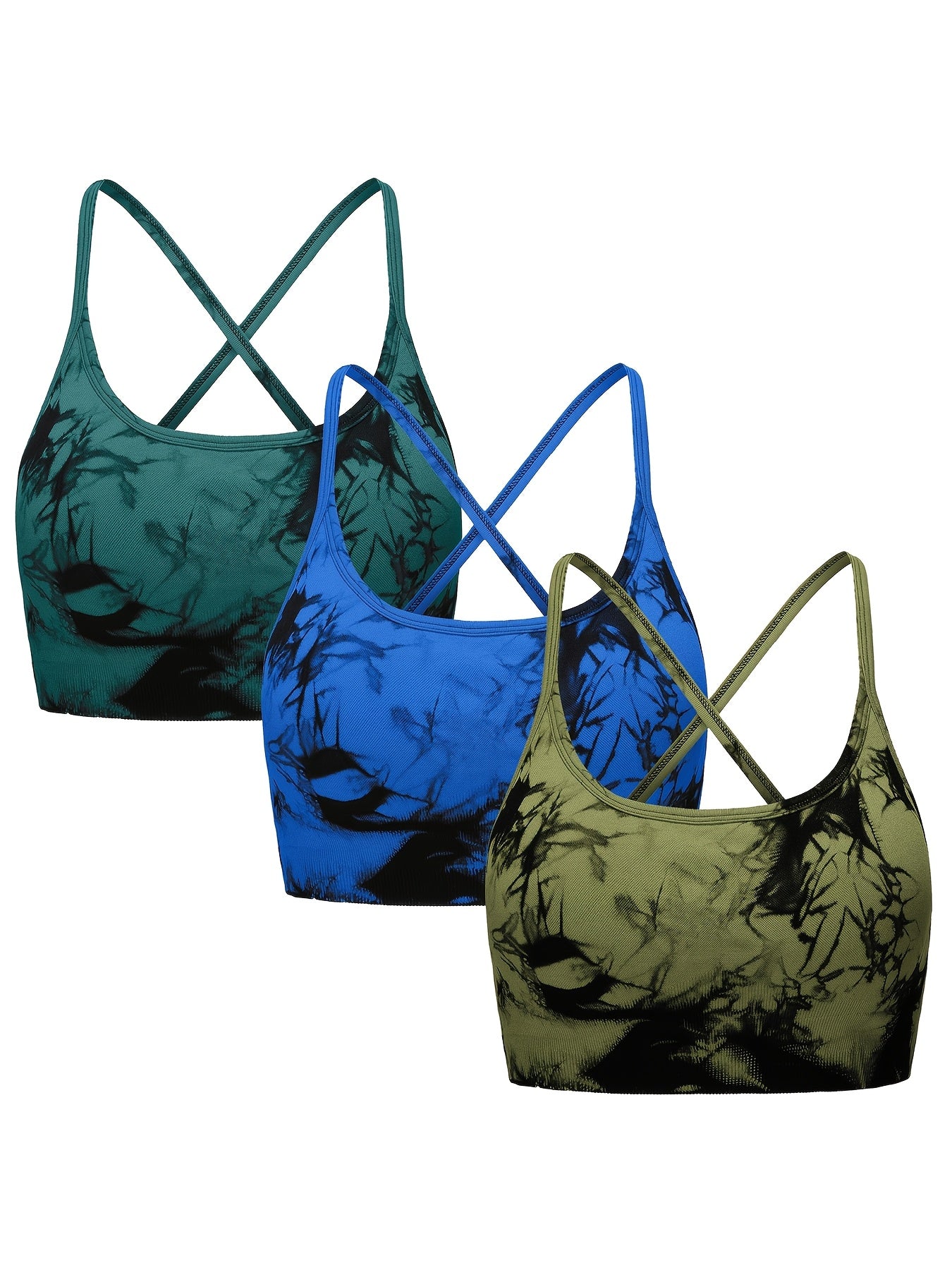 Padded Strappy Sports Bra For Women, Medium Support Yoga - Revitalize Mind Body