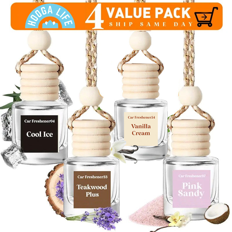 Hoogalife 4 Combo Car Air Fresheners Hanging Diffuser