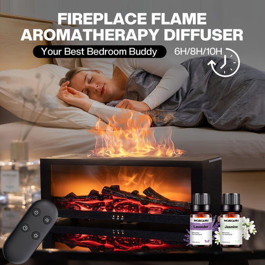 Morovan 4 In 1 Fireplace Flame Diffuser And Humidifier