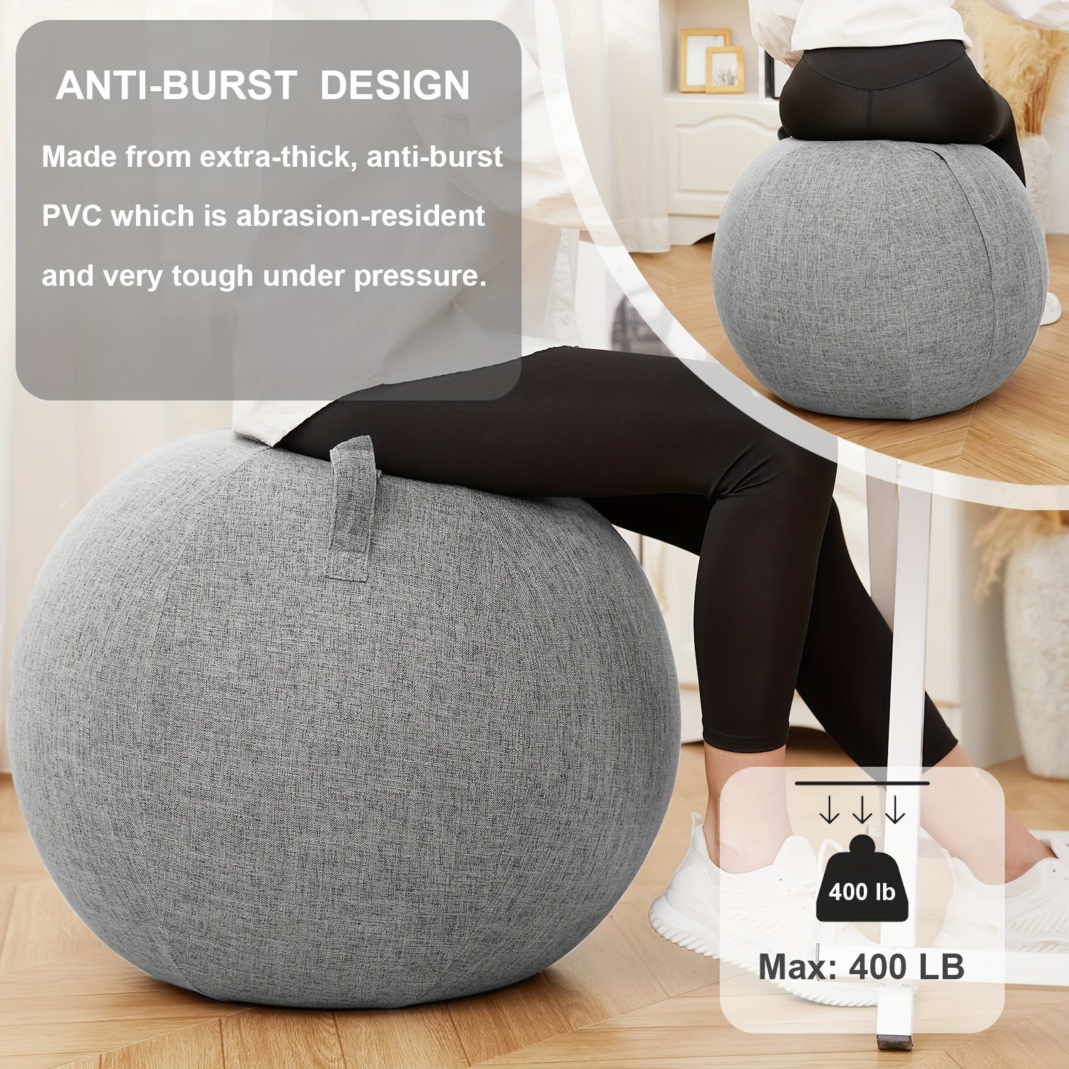 TOKSAY Balance Ball Chair For Home Office Posture Support - Revitalize Mind Body