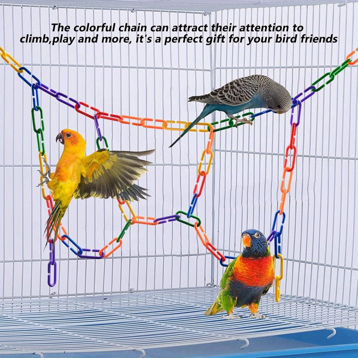 Sukh Rainbow C Links Cage Hardware 250pcs for Small Birds
