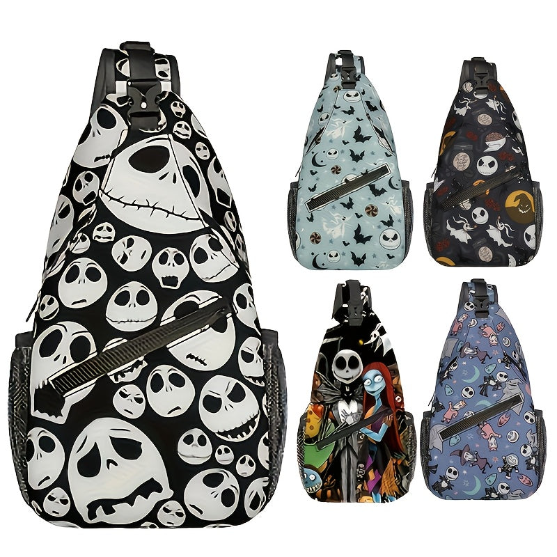 Nightmare Before Christmas Nylon Messenger Bag Large Capacity Anime Theme