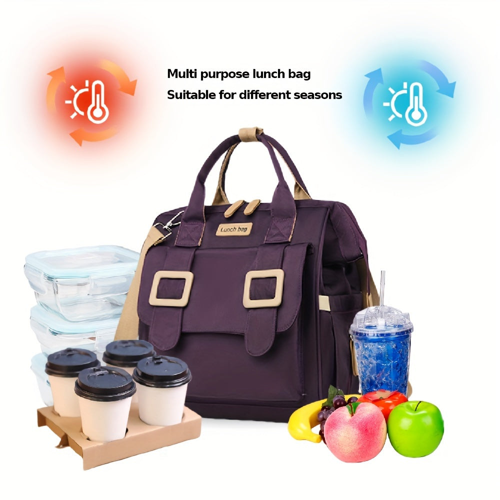Lunch Backpack for Women Men, 5.28gal Cooler Backpack Insulated Lunch Bag for Women with Side Pockets Waterproof, Meal Prep Backpack, Adult Backpack Cooler for Lunch Picnic Hiking Camping Beach - Revitalize Mind Body