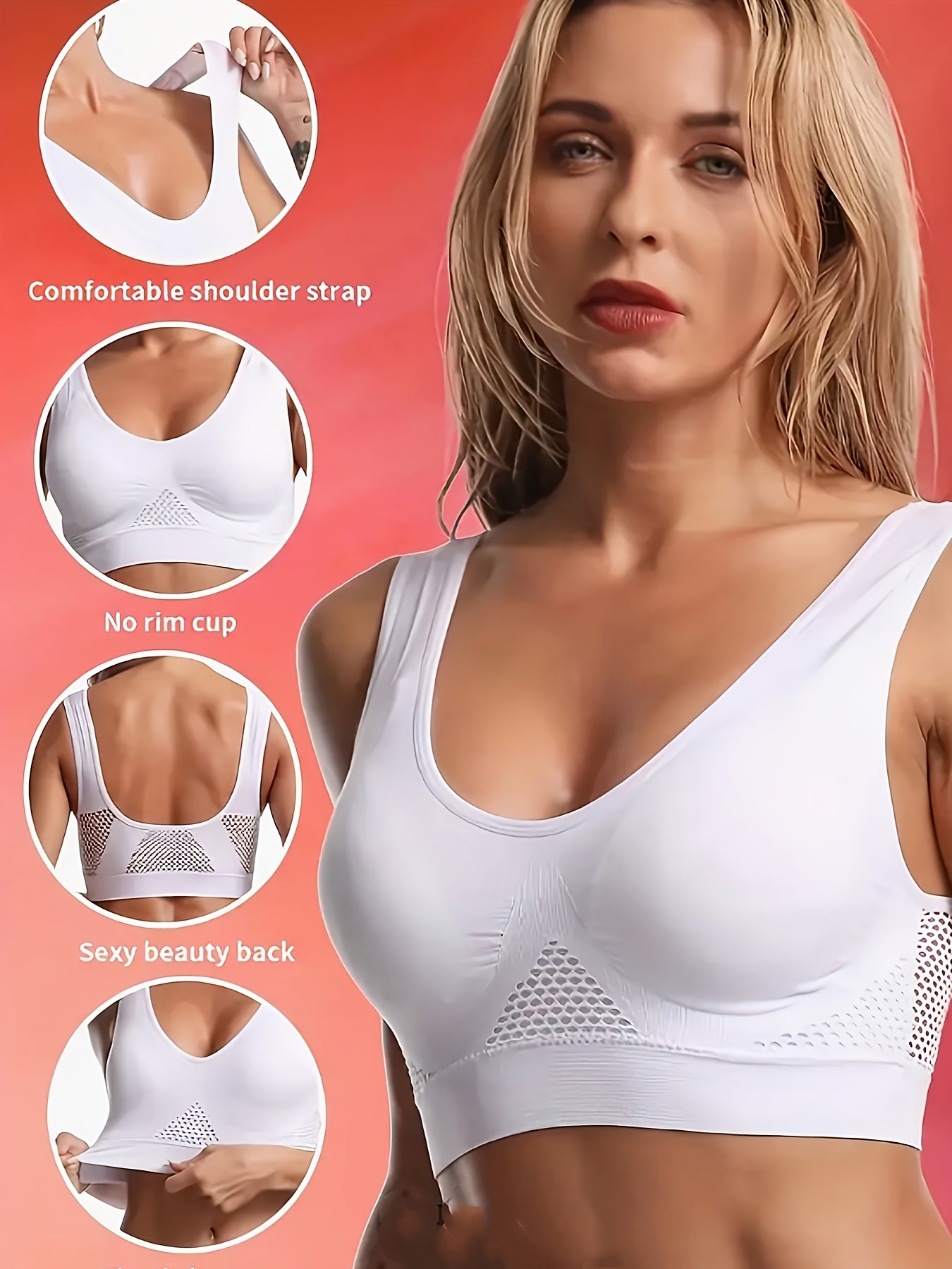 MANNICE Wireless Padded Sports Bras for Yoga and Fitness - Revitalize Mind Body