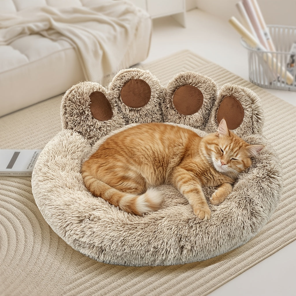 KYLINSURE Bear Paw Shaped Dog Bed And Cat Bed Plush