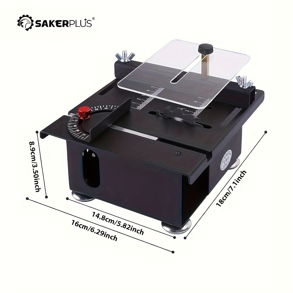 SAKERPLUS Mini Table Saw 110V Desktop Cutter 7 Speeds