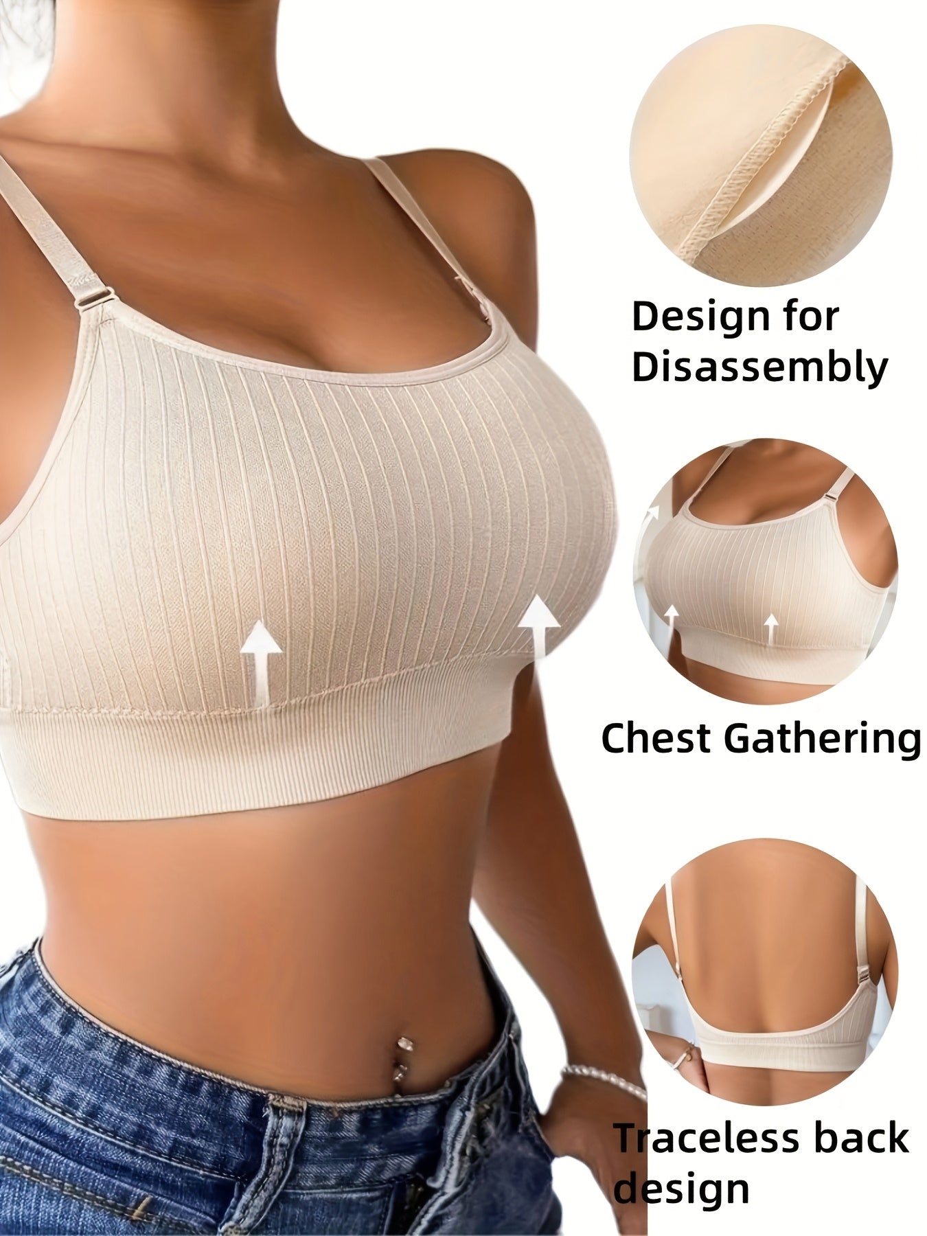 Seamless Sports Bras Six Pack Breathable Wireless Yoga Activewear - Revitalize Mind Body