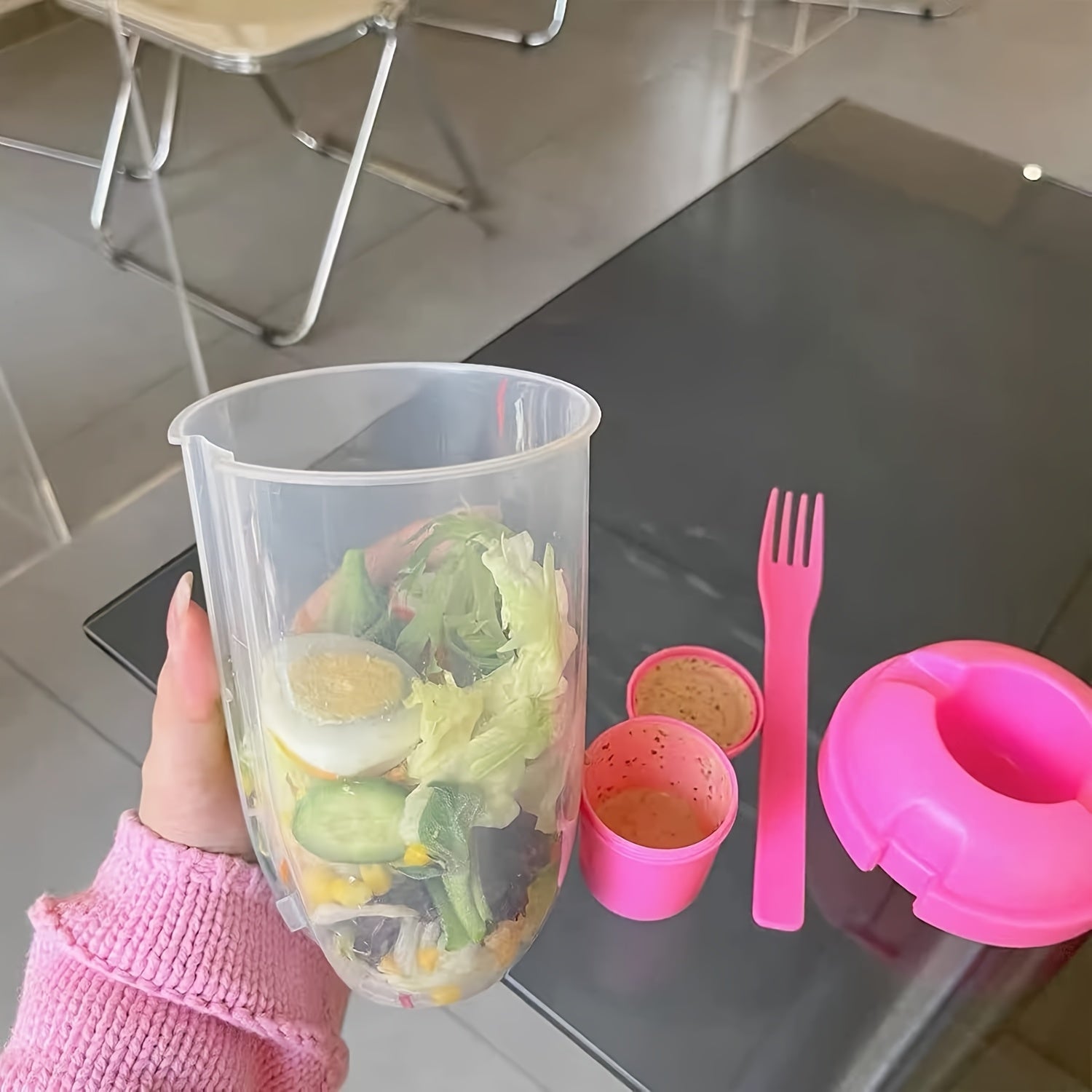 Multi-Layer Lunch Box Set With Cutlery And Cup Meal Bag - Revitalize Mind Body