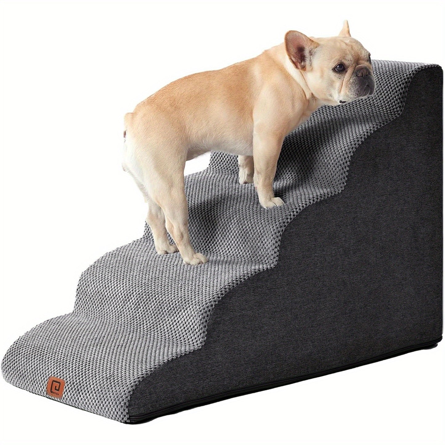 Curved Dog Stairs Ramp for High Beds 20 Height NonSlip