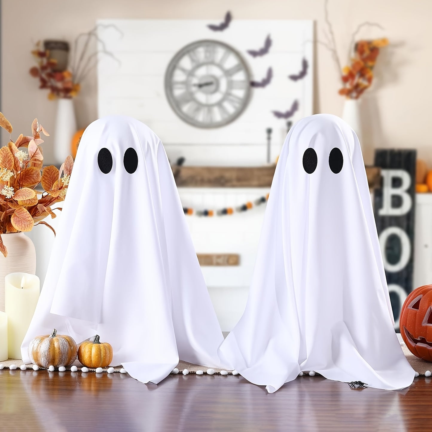CYSKXYI Light Up Halloween Ghosts Decoration Set of 2