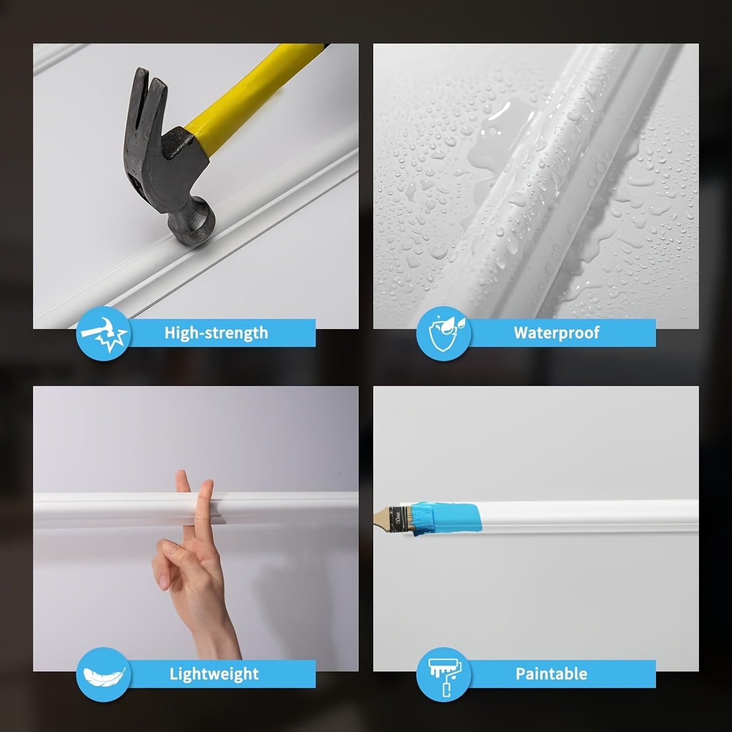 Art3d Ready To Assemble Wainscoting Panels Set Of 6