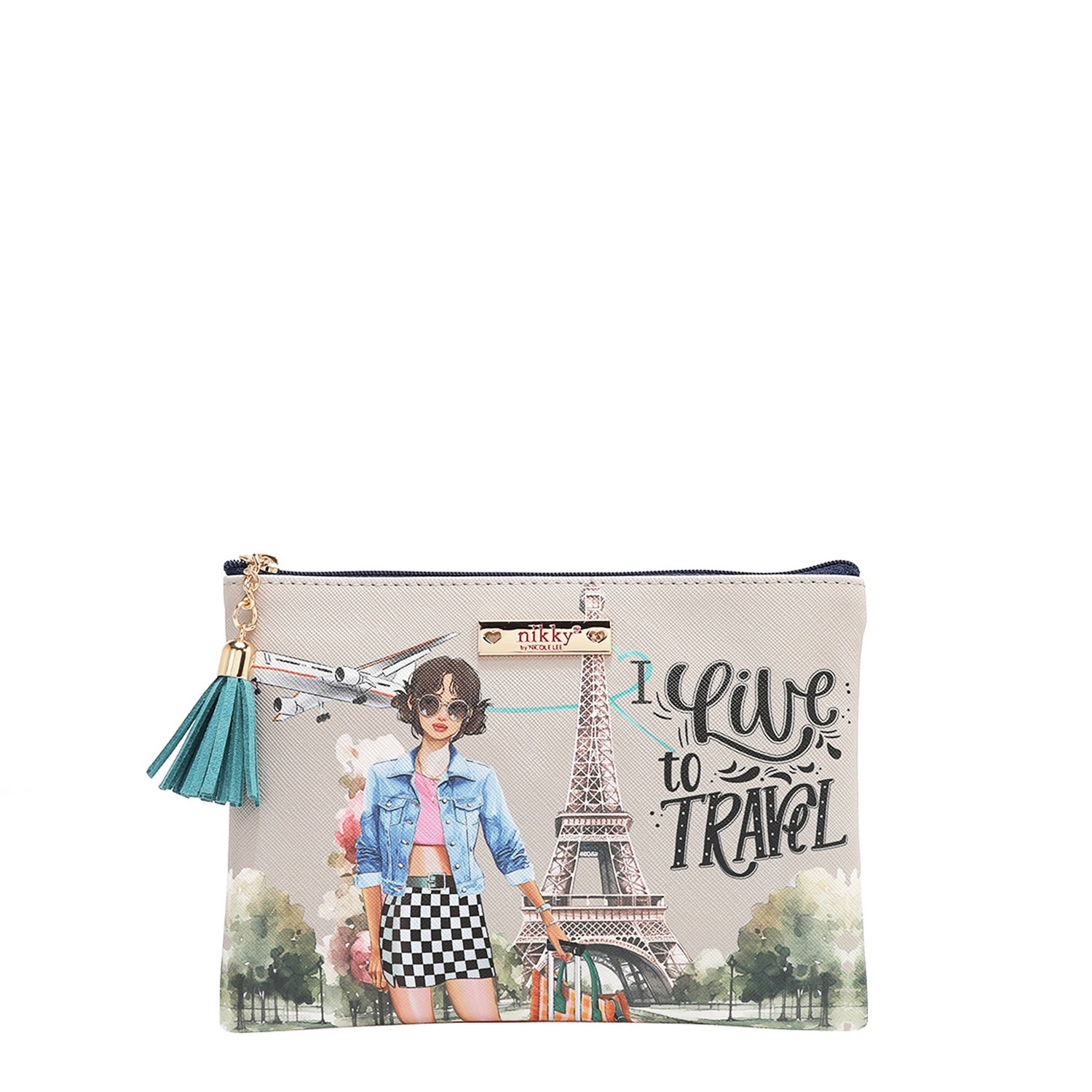 NIKKY Three Piece Gift Set Accessories Pouch Coin Purse Mirror - Revitalize Mind Body