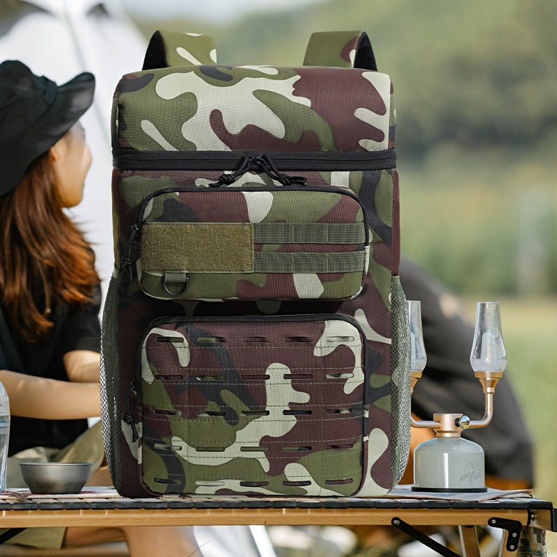 Large Capacity Durable Oxford Cloth High Quality Backpack, Portable Leakproof High Quality Lunch Backpack, Insulated Cooler Backpack with Adjustable Shoulder Straps, Suitable for School, Camping, Picnic And Beach, Durable Fab - Revitalize Mind Body