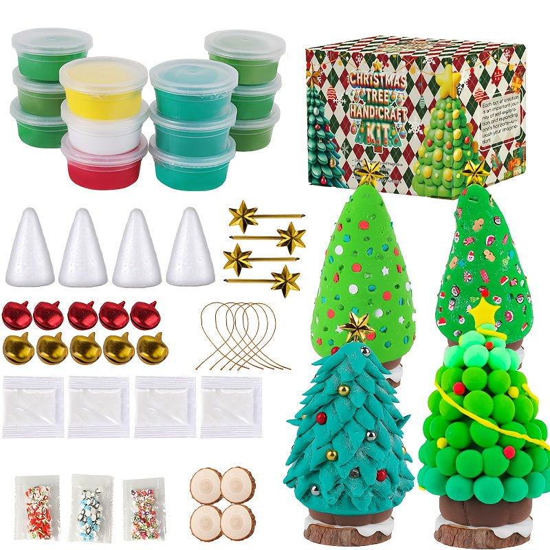 Christmas Tree DIY Craft Set Handmade Gift Box For Kids