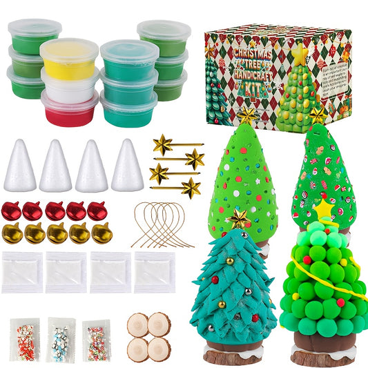 Christmas Tree DIY Craft Set Handmade Gift Box For Kids