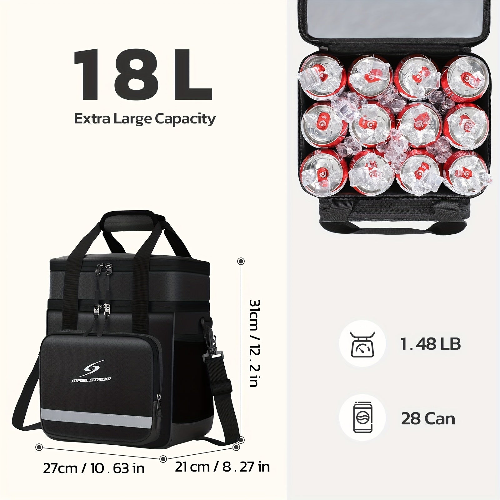 Insulated Leakproof Lunch Cooler Bag for Office and Picnics - Revitalize Mind Body