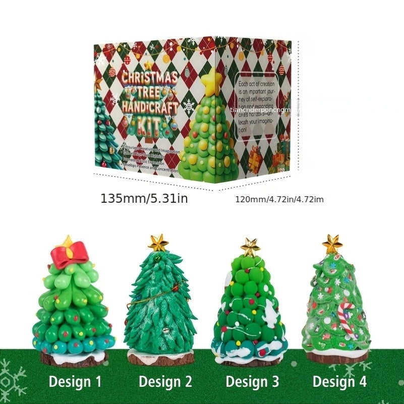 Christmas Tree DIY Craft Set Handmade Gift Box For Kids