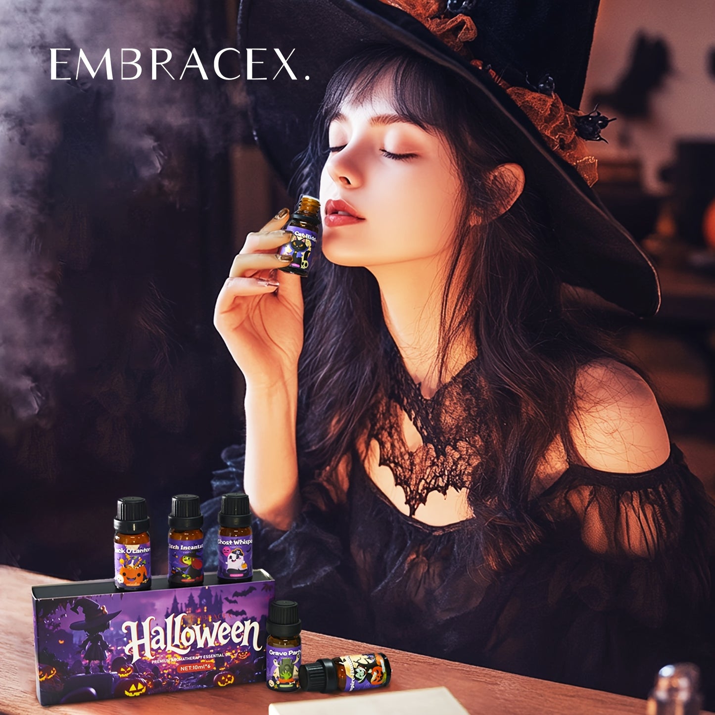 Embracex Halloween Essential Oil Gift Box Aroma Diffuser