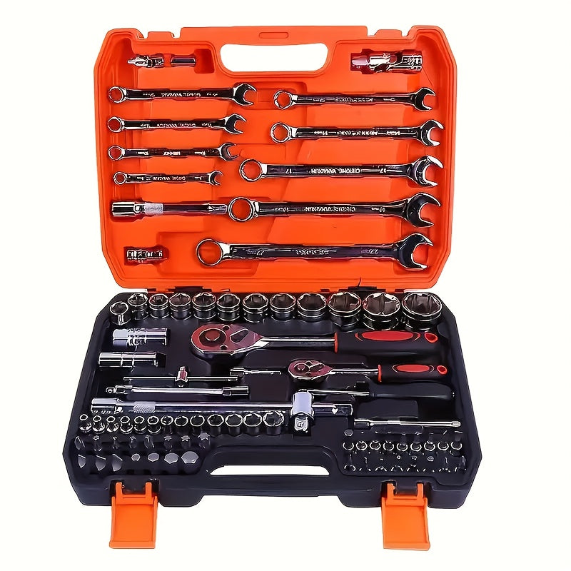 Chrome Vanadium Socket Set With Ratchet Handles And Extensions - Revitalize Mind Body