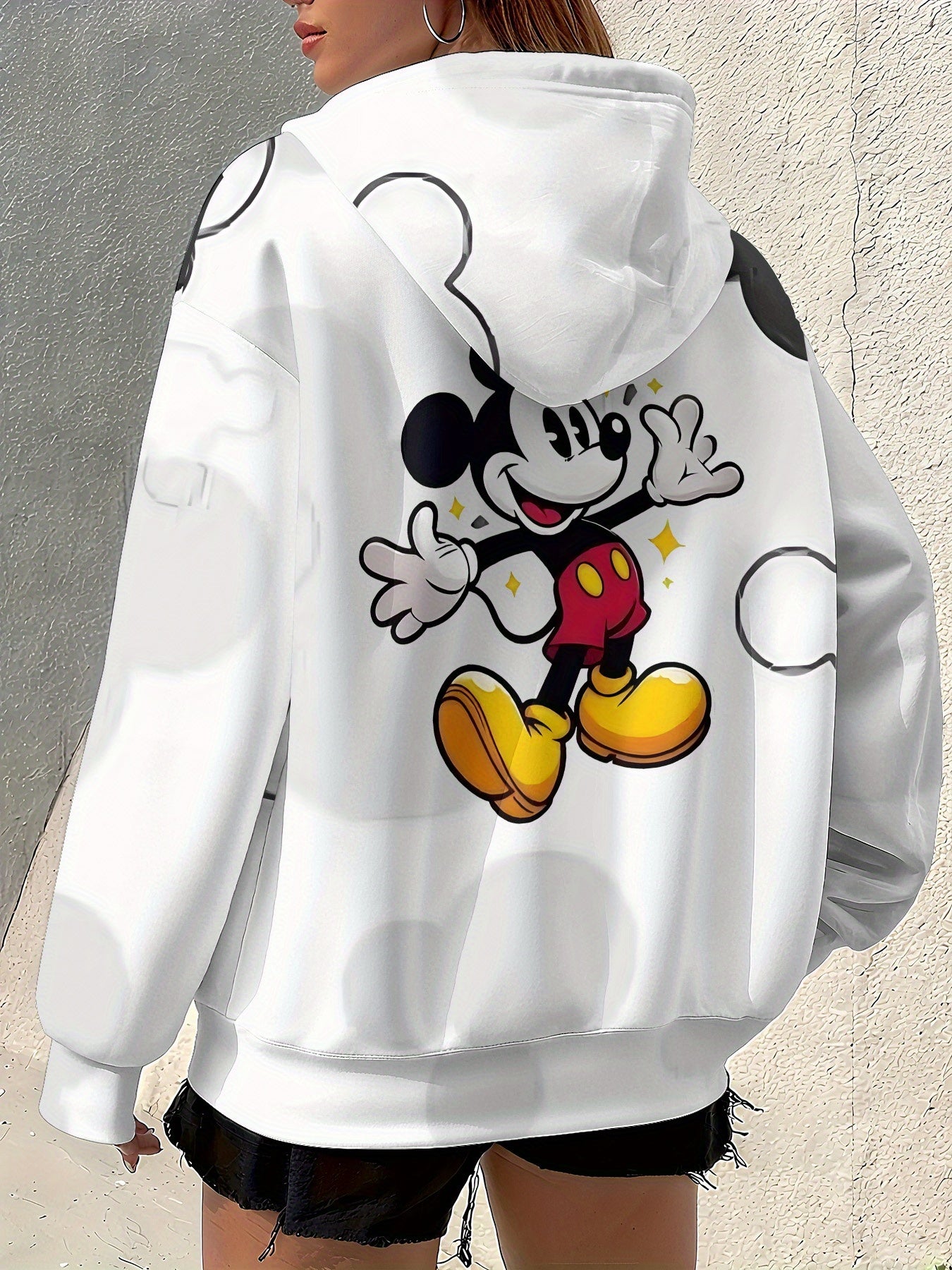 Disney Mickey Mouse Women's Hoodie Zip Front Sweatshirt